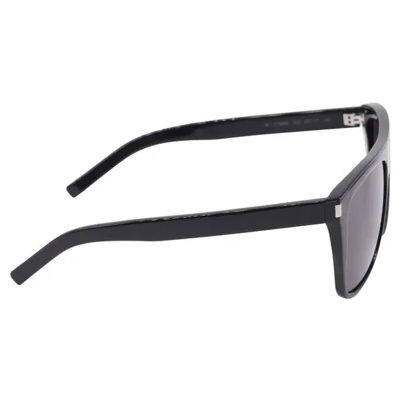 Saint Laurent Square Frame Sunglasses in Black Acetate